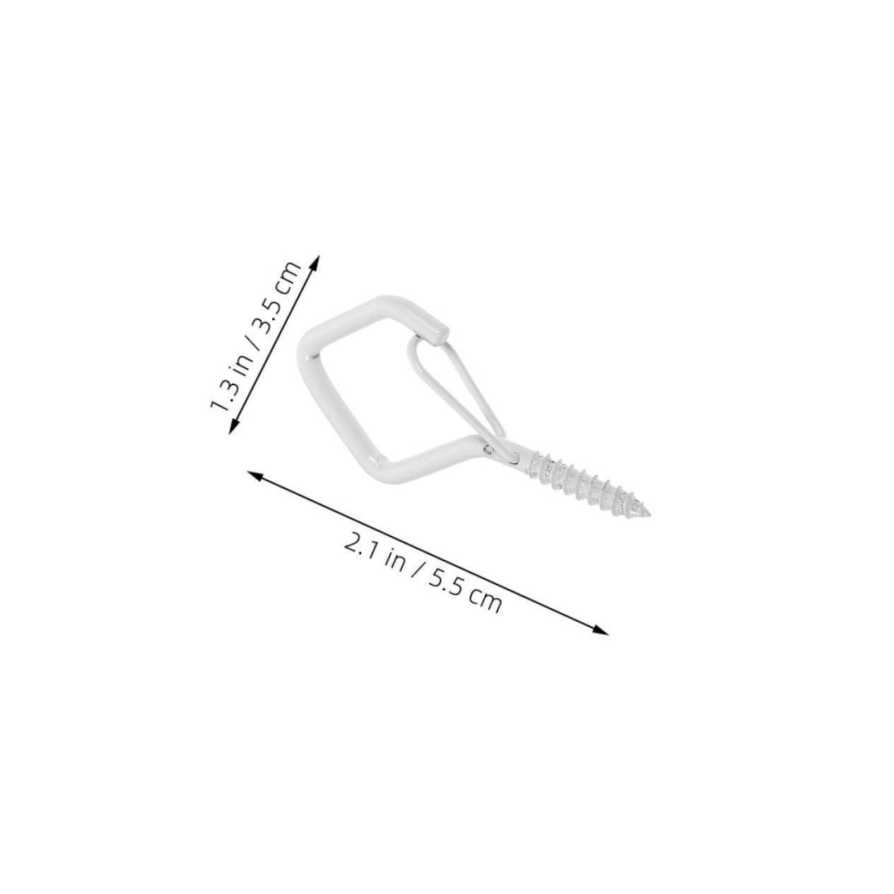 Alipis 20pcs Outdoor String Light Hooks Screw in Eye Hangers for Ceiling Heavy Duty Screw Hooks for Hanging Decorative Functional