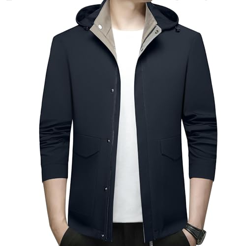Chaqueta de primavera con capucha contra el viento cambiante de hombre 6