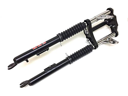 Gabel Federgabel komplett Schwarz passend für Tomos A35 Mofa Moped Mokick – Länge 630mm