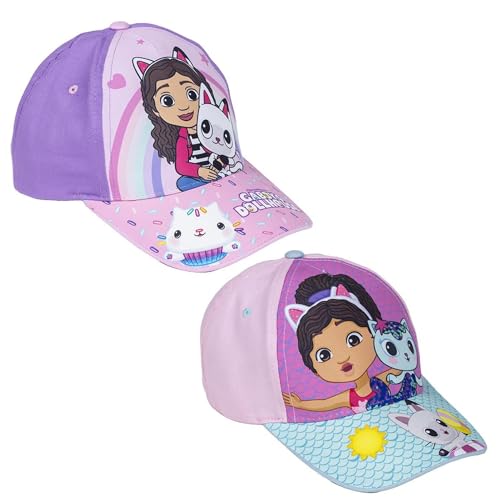 Gorra Infantil con Visera de Gabby's Dollhouse   Color Rosa   Medida de 51 cm   Elaborada con 65% Algodón y 35% Poliéster   Estampado de Gabby's Dollhouse   Producto Original Diseñado en España