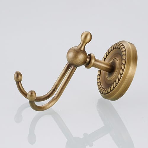 Image of Antique Bronze Robe Hooks for Bathroom Towel Hook Storage Hook Wall Mounted