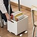 HAOHIZE Book Storage Box with Dual Side Handles, File Box File Organizer Stackable Storage File Boxes Stackable 50kg Load Bearing Multifunctional Use File Storage Bins (with Wheel)