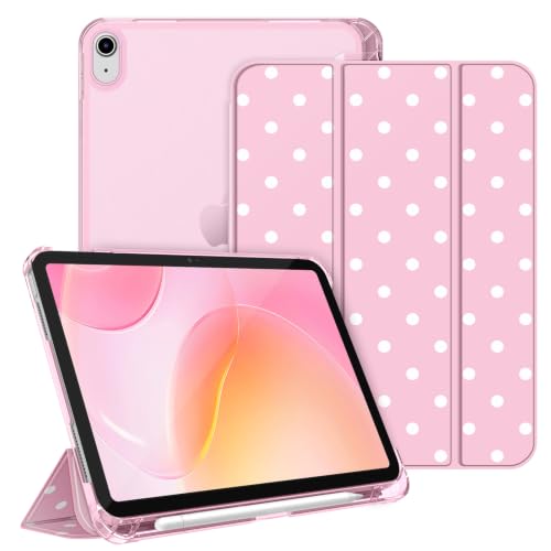 FINTIE Etui na iPad (A16) 11. Gen 11" (2025) / iPad 10. Gen 10,9" (2022 | Z uchwytem na długopisy - wąska, lekka, matowa, przezroczysta tylna obudowa z budzikiem/snem