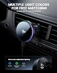 Lamicall pour Magsafe Car Mount Charger - [Qi2 15W Chargement rapide] 360° Support de téléphone de voiture réglable, chargeur de voiture sans fil magnétique de tableau de bord d'évent iPhone 17/16/15/14/13/12 Samsung S25/24, Cadeau de maman