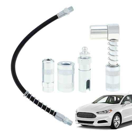 Ensemble de Tuyaux avec de Lubrification pour Pulvérisateur à Graisse, Kit de Tuyau pour Pulvérisateur de Graisse avec Raccords, Accessoires en Acier au Carbone à Montage de Précision pour Entretien A