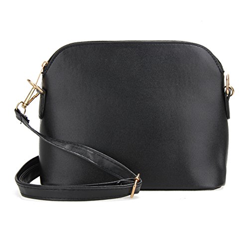 Bolsa tiracolo feminina fashion sikiwind de couro sintético com zíper e bolsa transversal