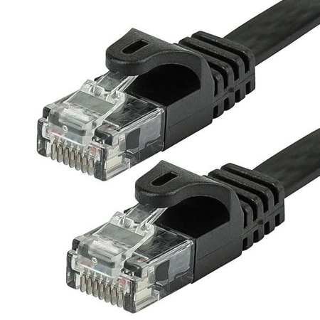 Cable Ethernet Cat 5e Negro 10 pies miniatura 1