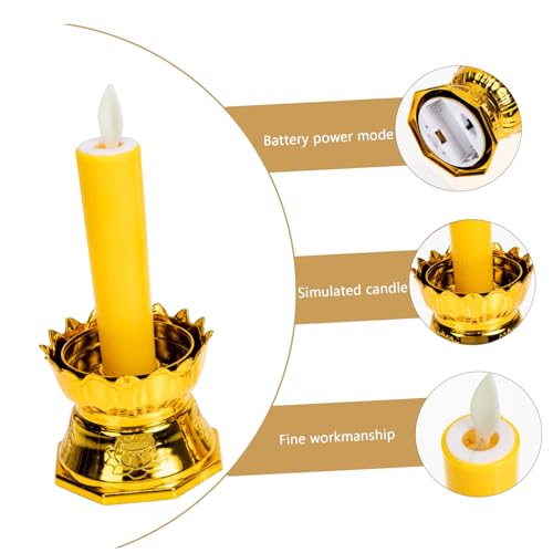 Velas LED para decoración exterior e interior con luz cálida a pilas 7