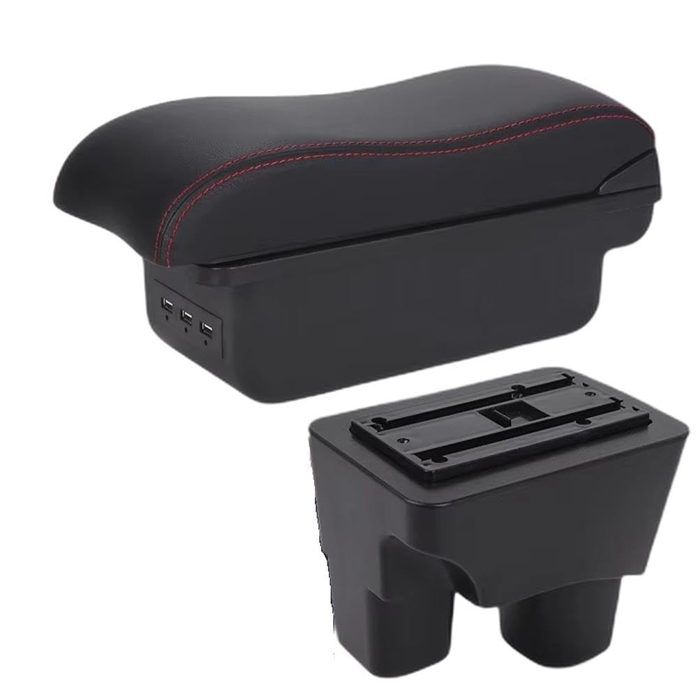 Fsozdbbpl B1 Black Red 3Usb For Chevrolet Onix 2020-2024 Car Armrest Box Storage Box Interior Parts