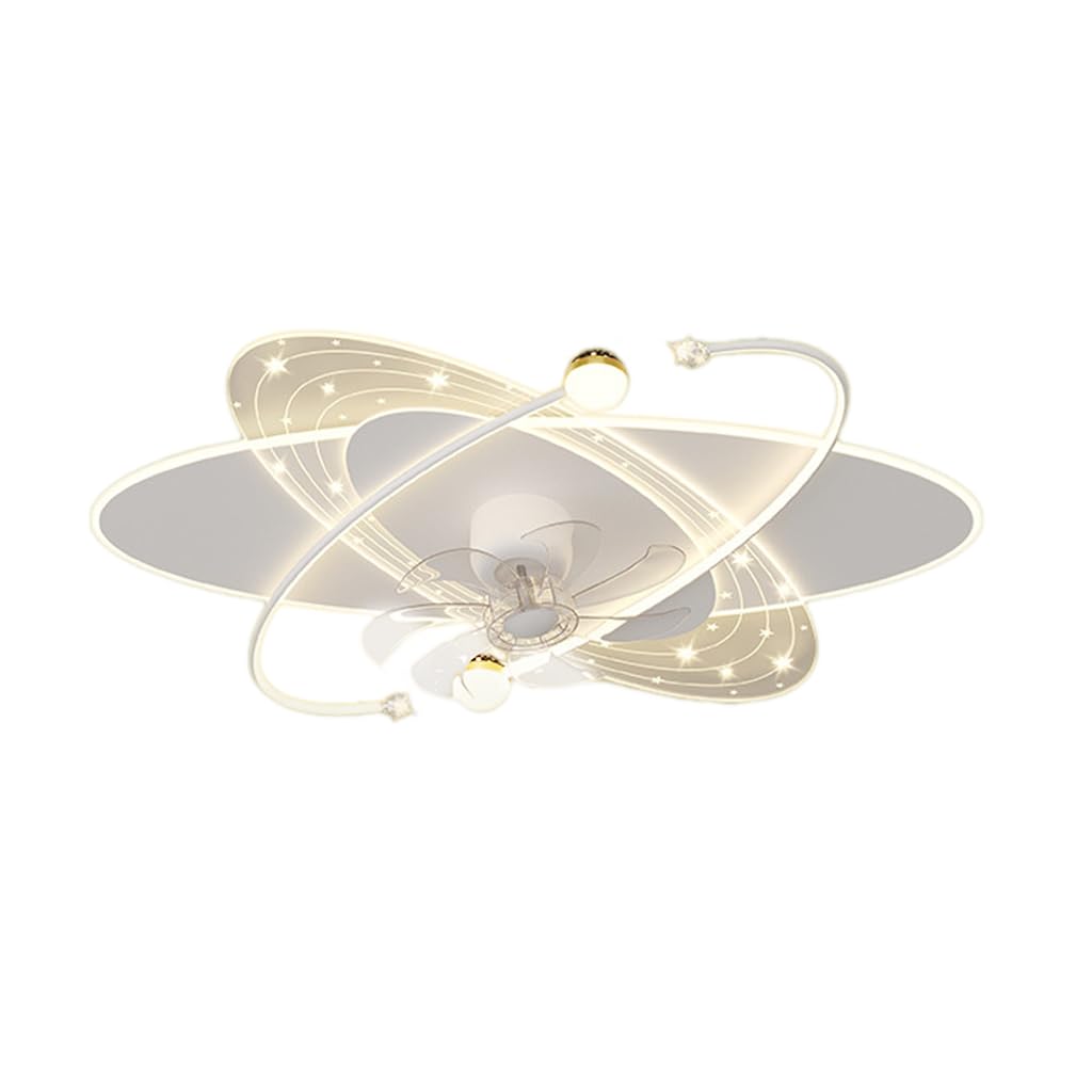 HXYSXHJUO Fan light living room swinging head electric fan chandelier ceiling