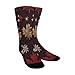 susiyo Artistic Black Snowflakes Hiking Socks Boy Girls - Cushioned Crew Socks for Kids Soft, Breathable & Seamless Toe for All-Day Comfort