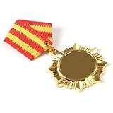 DEARMAMY Medallas de Premio de Aleación Dorada 2 Unidades para Competición Deportiva Medalla de Honor de Metal para Maratón y Actividades al Aire Libre