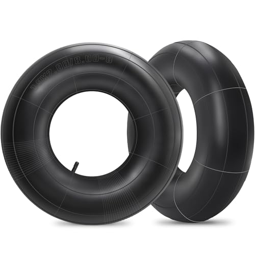 18x8.50-8 18x9.50-8 Lawn Mowers Tubes with TR13 Straight Valve Stem Heavy Duty Replacement Inner Tubes for Garden Trailer Tractor Golf Cart
