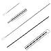 Portable Reusable Drinking Straws - Telescopic Stainless Steel Metal Straw with Detachable Aluminum Case & Cleaning Brush