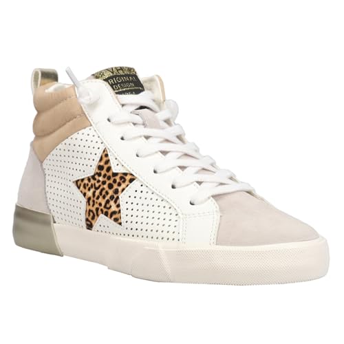 VINTAGE HAVANA Women's Lester Perforated Leopard High Top Slip on Sneaker Casual and Fashion2