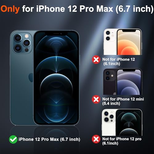Image of SUPFINE Magnetic for iPhone 12 Pro Max Case (Compatible with MagSafe) (Military Grade Drop Protection) Slim Translucent Matte Shockproof with Anti-Fingerprint Phone Case,Lavender Gray