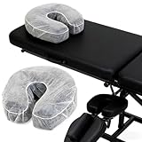 GJFWQC Hygienic Disposable Face Cradle Covers for Massage Tables,50pcs Non-Sticking Non Woven Headrest Cushion Covers Fitted for Massage Chairs.
