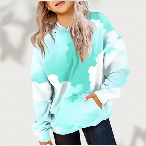 Girls Teen Cute Gradient Color Hoodies Oversized Trendy Preppy Sweatshirts Long Sleeve Tops Fall Hooded With Pockets4