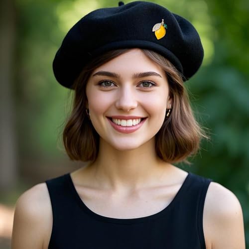 Image of Enamel Fruit Brooch for Women Rhinestones Fruit Lapel Pin Elegant Fruit Brooches Jewelry Gift, Perfect for Dresses Hat Bag