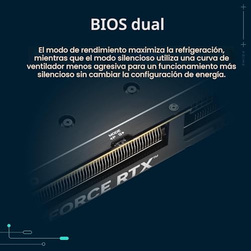Miniatura 5 de Asus Prime Geforce Rtx 5060 Ti 8gb Gddr7 Oc Edition - Tarjeta Gráfica, Preparada Para Sff Pcie 5.0, 16gb Gddr7, Hdmi Dp 2.1, 2.5 Ranuras, Ventiladores Axial-Tech, Dual Bios