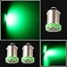 Grandview BA9 BA9S 53 57 1895 64111 Car Vehicle BA9S Green Super Bright LED Bulbs Used for Side Door Courtesy Lights Map Lights-Pack of 10