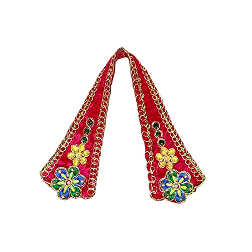 Laxmi Durga Devi MATA Dress poshak vastra Cloth lehanga Chunari Puja Item for Idol Statues for Indian Traditional Festival(Size :- 6)(Pink)