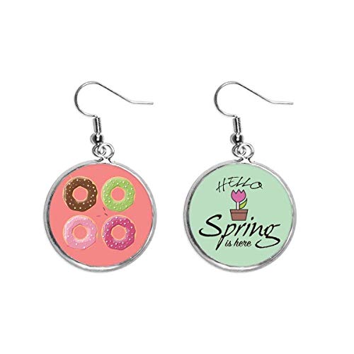 Pendientes de primavera ligeros y joyas de colgante decorativo para orejas sensibles