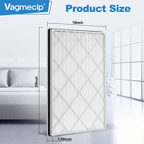 2 Pack HE601 Replacement Filters Fit for Shark HE600 HE601 HE602 Air Purifier 6-Fan Models,H13 Premium 3-in-1 True for Shark HE601 Air Purifier Filter Replacement by Vagmecip - Used condition - Image 5