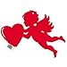 16.5" Paper Cutout Cupid Valentine's Day Decoration