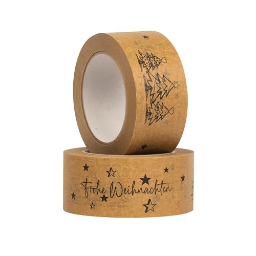 MASHPAPER Frohe Weihnachten Dekoklebeband für festliche...