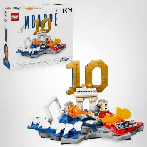 Editions Kylian Mbappé – Highlights Calcistici Giocattolo – Modello 3D da Esposizione con Minifigure da Collezione - Decorazione Camera da Letto - Regalo per Bambini e Bambine da 10 Anni – 43013 - Lego - Immagine 9