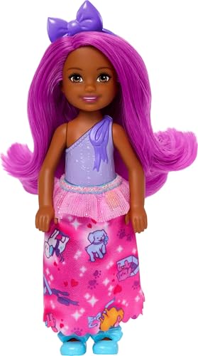 Barbie Royal Chelsea Muñeca con Cabello Rosa y Pañuelo Morado miniatura 3