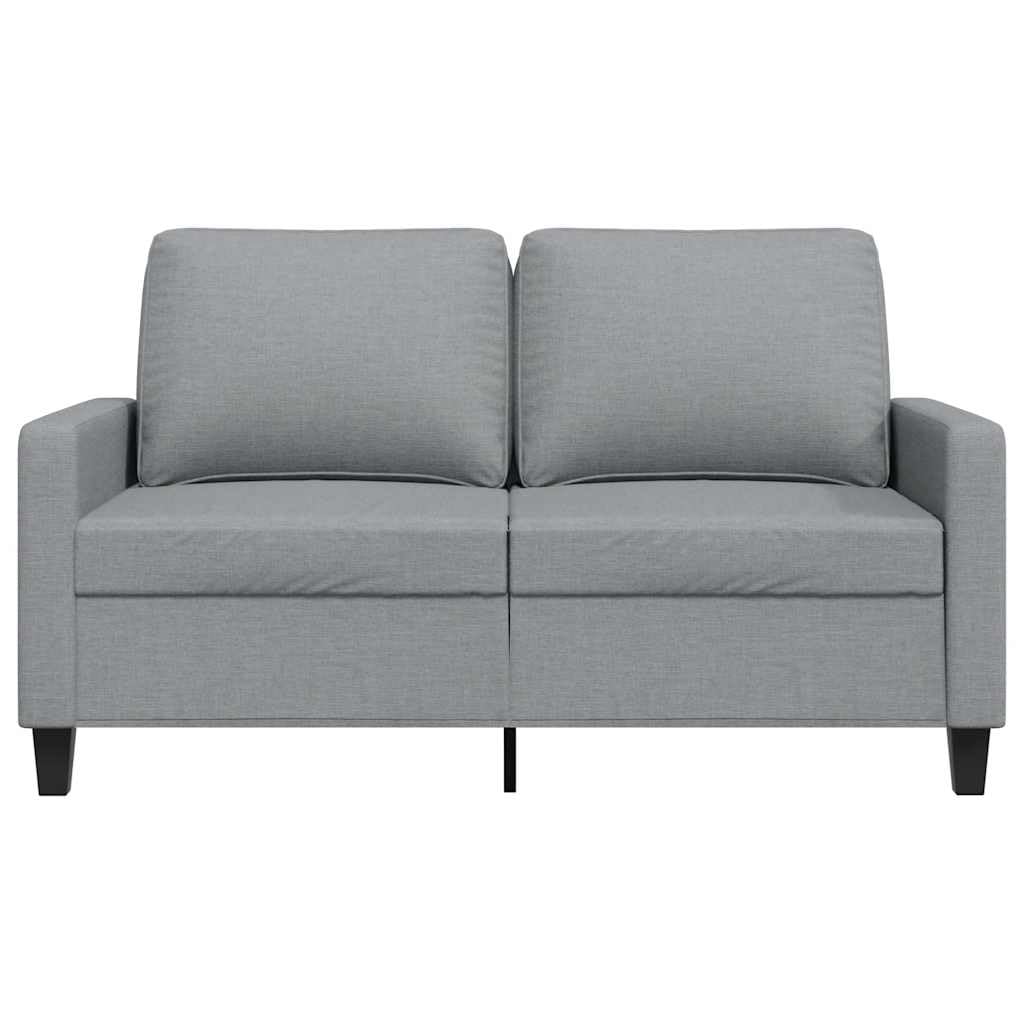 vidaXL Divano a 2 Posti Grigio Chiaro 120 cm in Tessuto