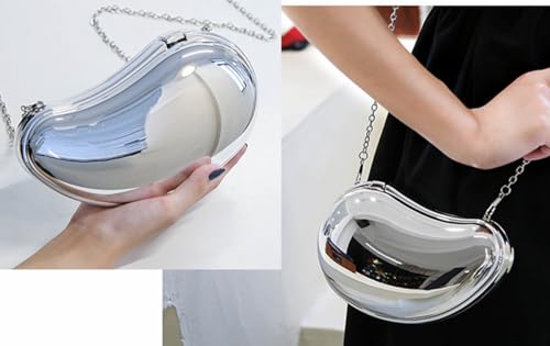 Image of Women Acrylic Clutch Purse Novelty Metallic Evening Bag for Party