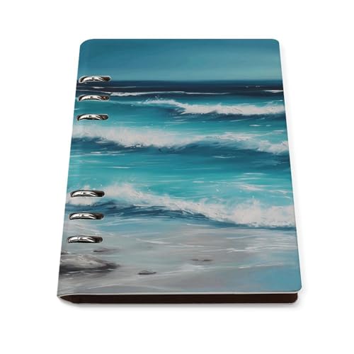 Planificateur A5 en cuir PU turquoise haut de gamme pour protéger vos écrits précieux