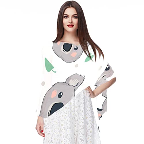 Foulard en mousseline de soie pour femme au design artistique raffiné