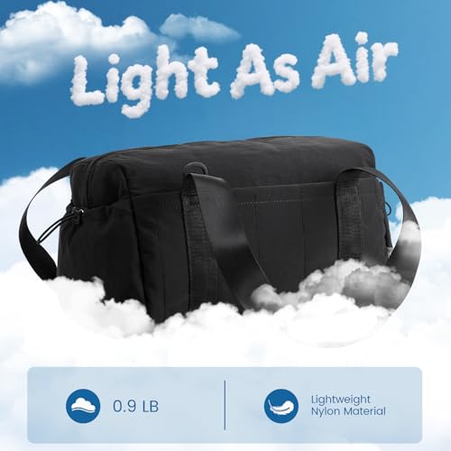 G4Free Small Gym Bag for Women 14 Inch Mini Gym Duffle Bag with Wet Compartment Cute Duffel for Travel Sport Workout (Black)3