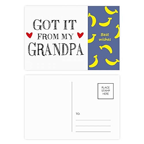Postales de agradecimiento familiares Got It From My Grandpa, 20 notas para momentos especiales