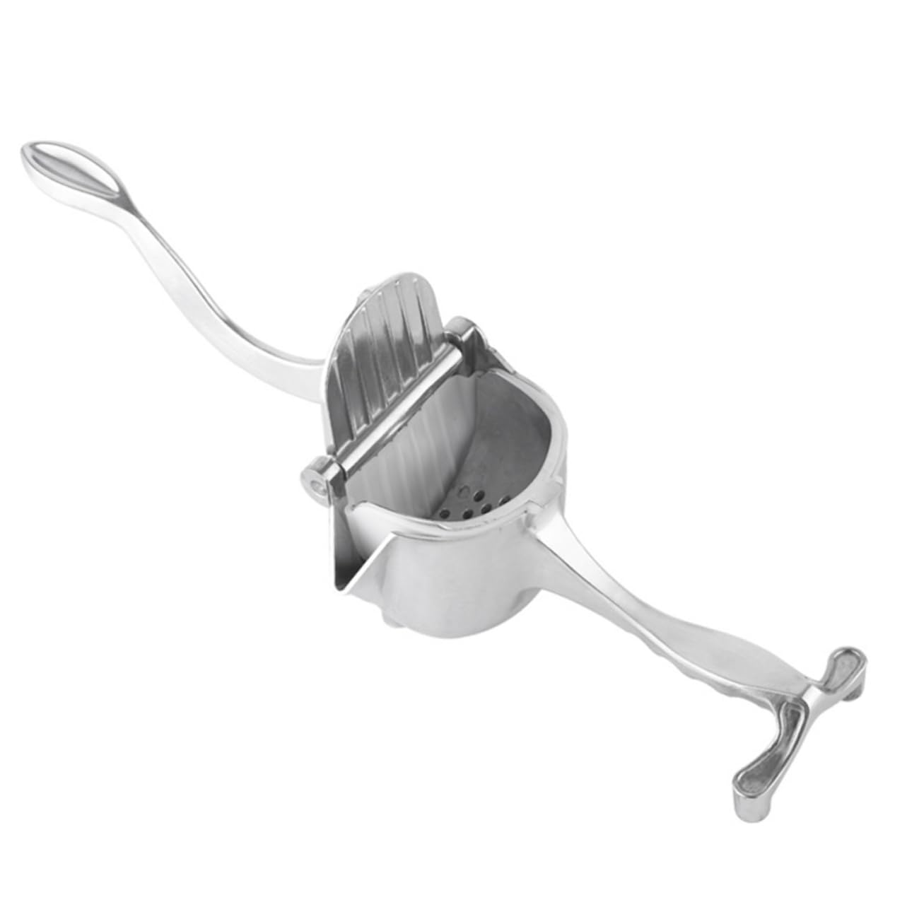 Exprimidor de Frutas Manual de Aleación de Aluminio Plata