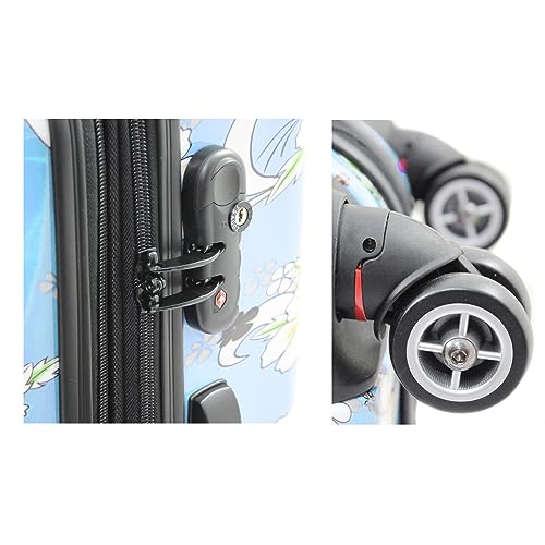 3 Piece Luggage Set Color: Sky Blue4