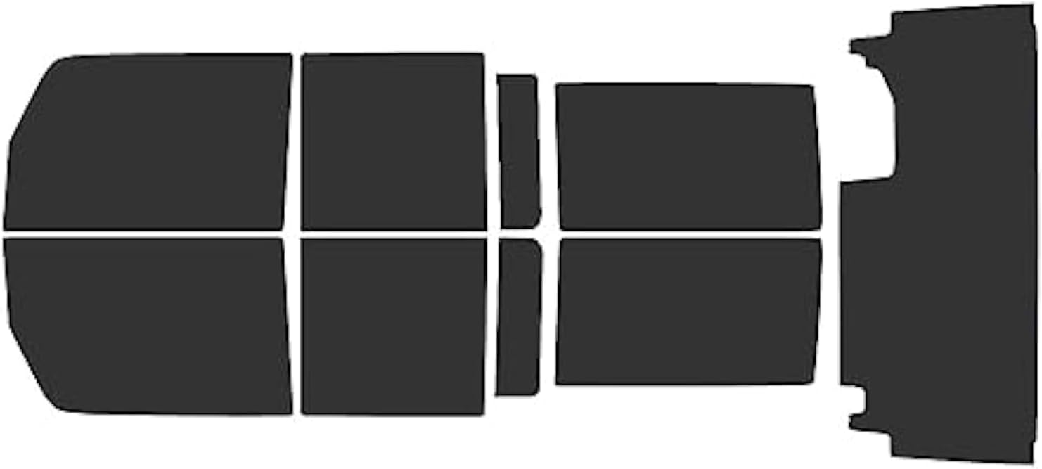 Rvinyl Window Tint Kit Compatible with Jeep Wrangler 2011-2018 4 Door JK - Black 35% - Single Ply No Bubble Film - Do it Yourself Vehicle Front Precut Kit