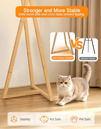 Iluminación cálida con la Lámpara de Pie de Madera OUTON 4