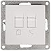 Produktbild MC POWER - RJ45 + RJ11 Dose | CUP | für ISDN, Cat, UP, weiß, poliert