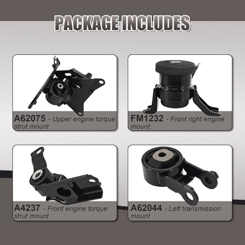 Censeanku 4PCS Engine Motor Mounts & Automatic Transmission Mount Set Compatible with Scion xD Base 2008-2014 L4 1.8L Replace 12305-37090 12364-37010 12363-21060 12372-21150 by Censeanku - Used condition - Image 6