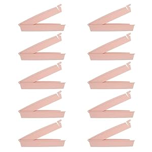 Healifty 10Pcs Ostomy Bag Clip Drainable Pouch Clamp Tail Closure Surefit Leak- Proof Colostomy Sealing Bars Postoperative Care Tools Fistula Accessories