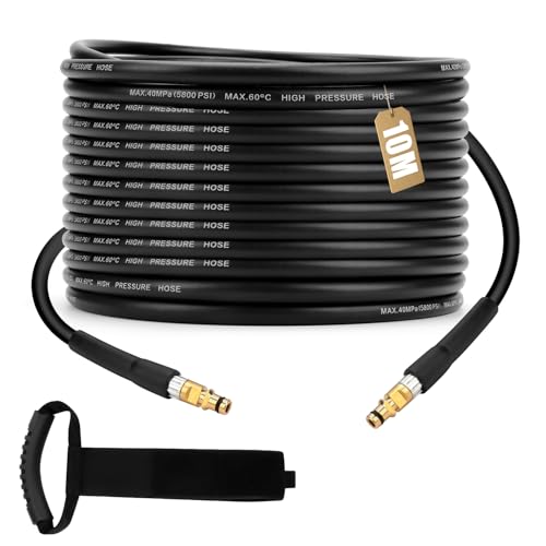 AROMUJOY Manguera de alta presión para Kärcher K2 K3 K4 K5 K6 K7, manguera de extensión de alta presión con sistema de conexión rápida Click Quick Connect, manguera de repuesto para limpiador de alta