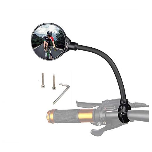 Bike Mirror Rotatable And Adjustable Wide Angle Rear View Shockproof Convex Mirror Universal For Bike Bicycle