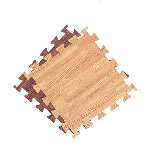 LIOOBO Tapete de piso de espuma de grão de madeira de 30 cm para academia infantil
