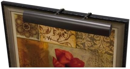 House of Troy Classic Traditional Collection | T4-81 | Metal One Light Dimmable Picture Light with Slide Arm for Adjustable Extension | 3FT Plug Cord | 4" Shade | Mahogany Bronze Finish