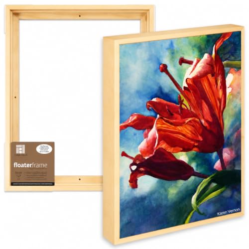 Ampersand Floaterframe | 16x20 | 7/8" Depth | Bold | Maple | Solid Wood